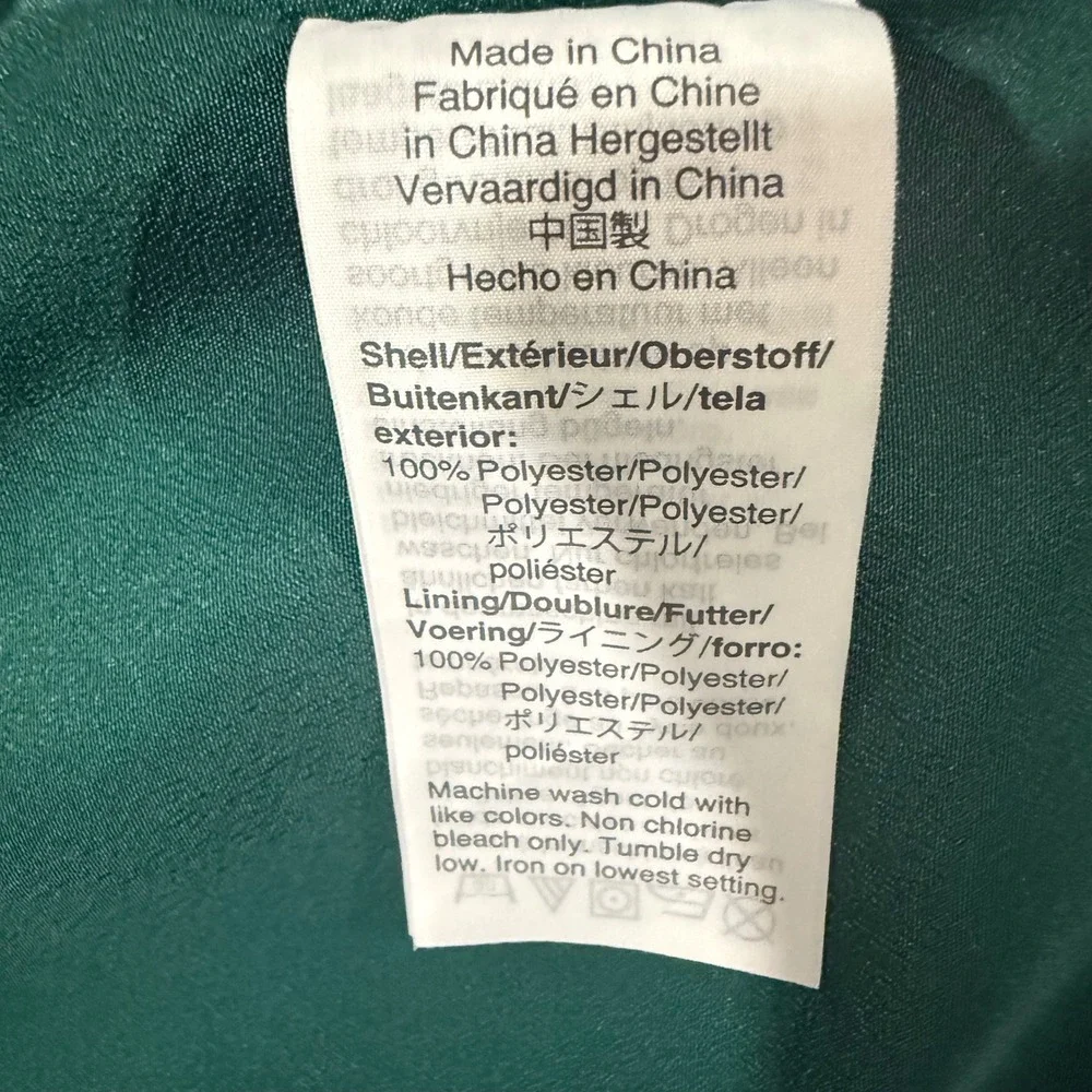J. Crew Midi Hammock Dress Womens 6 Green Excellent Satin Button Front V-Neck